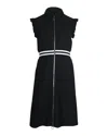 Maje Ruffled Sleeve Mini Dress In Black Polyester In Black