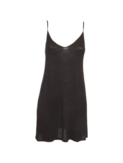 Pre-owned Maje Ruffle-trim Mini Dress In Black