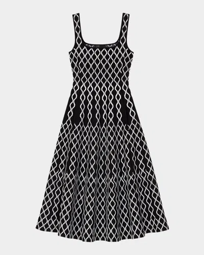 MAJE RUSSELY JACQUARD KNIT MINI DRESS