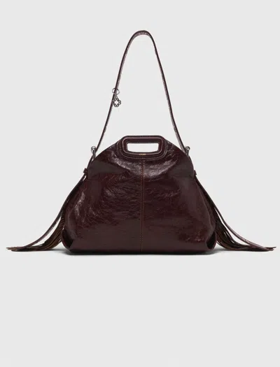 Maje Sac Miss M En Cuir Craquelé In Brown