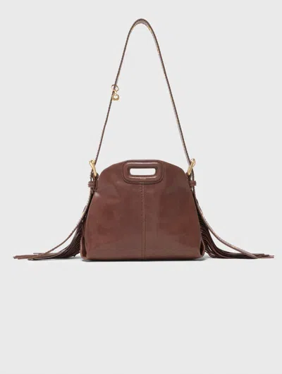 Maje Sac Miss M Mini En Cuir Vintage In Brown