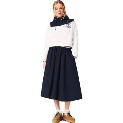 Maje Sailor Print Sweatshirt In White