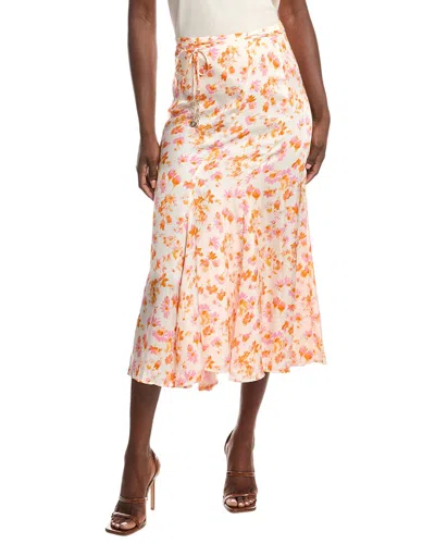 Maje Satin Skirt In Multi