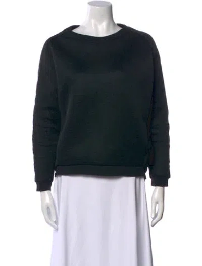 Pre-owned Maje Scoop Neck Long Sleeve Sweatshirt In Multi