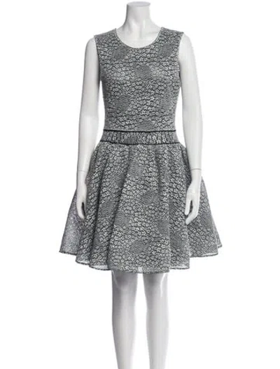 Pre-owned Maje Scoop Neck Mini Dress In Multi