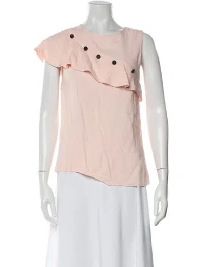 Pre-owned Maje Scoop Neck Sleeveless Blouse In Pink