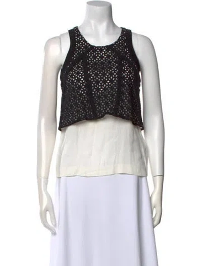 Pre-owned Maje Scoop Neck Sleeveless Top In Multi