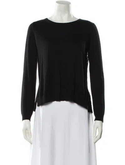 Pre-owned Maje Scoop Neck Sweater In Black