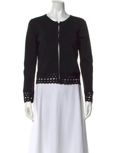 Pre-owned Maje Scoop Neck Sweater In Black