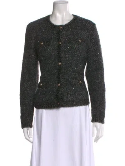 Pre-owned Maje Scoop Neck Sweater In Gray