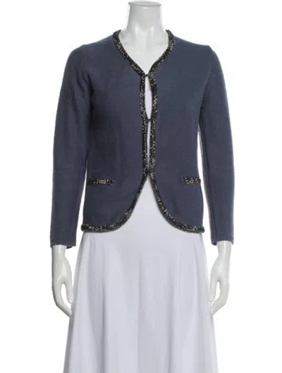 Pre-owned Maje Scoop Neck Sweater In Multi