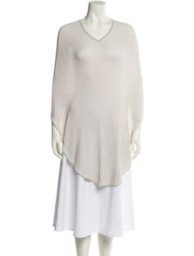 Pre-owned Maje Scoop Neck Sweater In Neutral