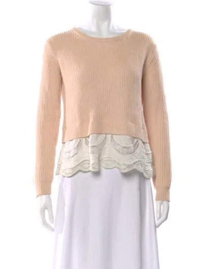Pre-owned Maje Scoop Neck Sweater In Pink
