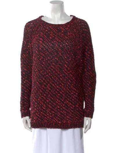 Pre-owned Maje Scoop Neck Sweater In Pink