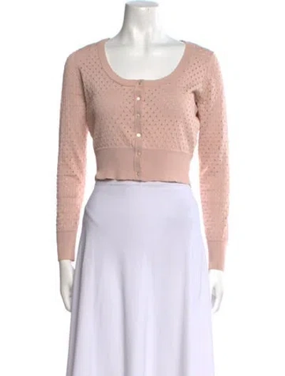 Pre-owned Maje Scoop Neck Sweater In Pink