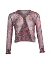 MAJE SEE-THROUGH BLOUSE IN FLORAL PRINT POLYESTER