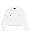 Maje Guipure-lace Jacket In Weiss