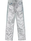 Maje Jeans Mit Pailletten In Blau