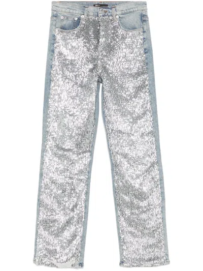 Maje Jeans Mit Pailletten In Blau