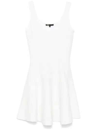 Maje Sequin-embellished Mini Dress In White