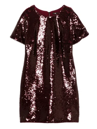 Maje Kleid Mit Pailletten In Red