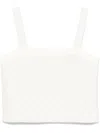 Maje Sequin-embellished Tank Top In White