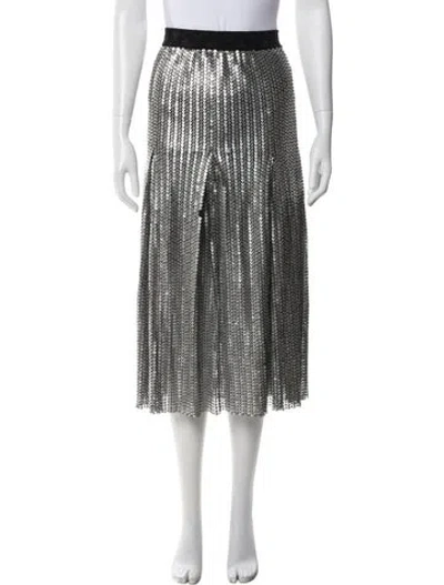 Pre-owned Maje Sequin Embellishments Midi Length Skirt In Multi