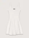 Maje Sequin-embellished Mini Dress In White