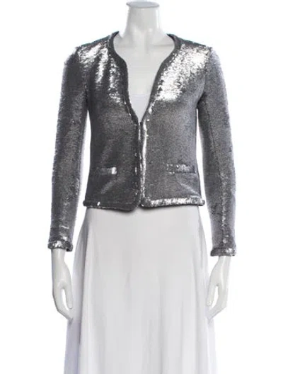 Pre-owned Maje Sequin Patterned Evening Jacket In Multicolor