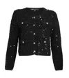 Maje Sequinned Cardigan In Black