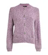 Maje Sequinned Cardigan In Pink