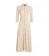Maje Sequin Knit Midi Dress In Neutral