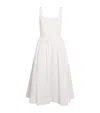 Maje Sequinned Sleeveless Midi Dress In White