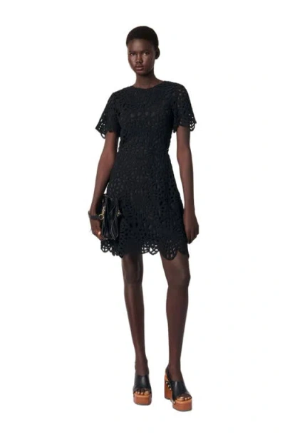 Maje Short Crochet Dress