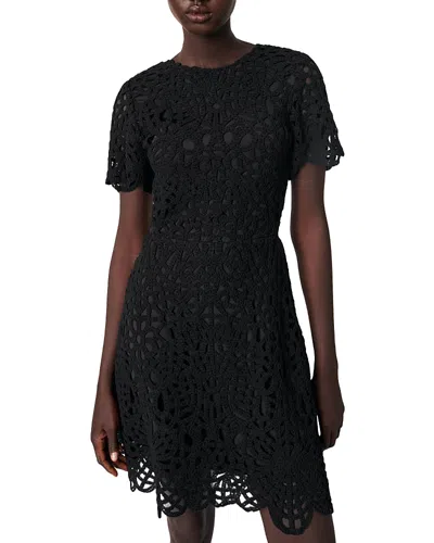MAJE SHORT CROCHET DRESS