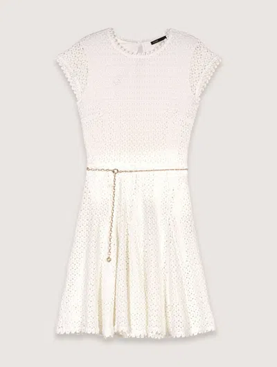 MAJE SHORT CROCHET DRESS