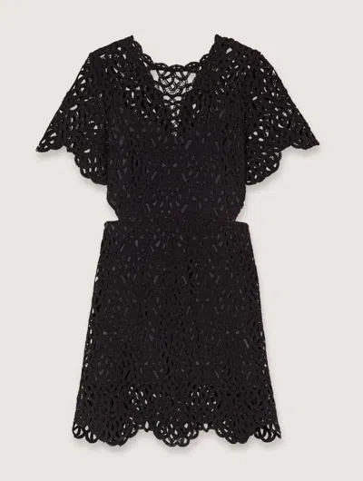 MAJE SHORT CROCHET DRESS
