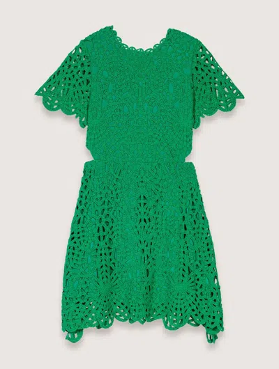 MAJE SHORT CROCHET DRESS
