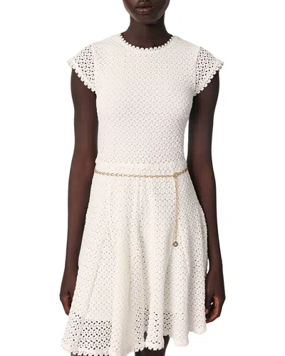 MAJE SHORT CROCHET DRESS