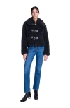Maje Passiony Straight-leg Jeans In Anthracite Grey