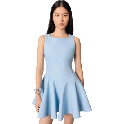 MAJE MAJE MINI FLARED COTTON DRESS
