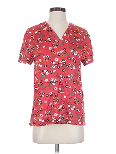Pre-owned Maje Short Sleeve Blouse In Red