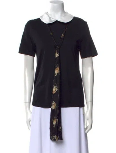 Pre-owned Maje Short Sleeve Blouse W/ Tags In Black