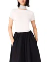 Maje Short Sleeve Tee In White
