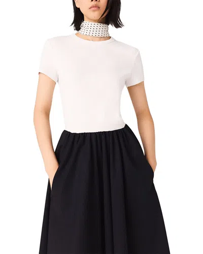 Maje Short Sleeve Tee In White