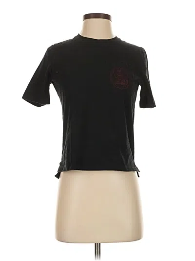 Pre-owned Maje Short Sleeve T-shirt In Black