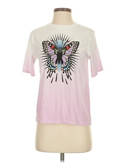 Pre-owned Maje Short Sleeve T-shirt In Pink