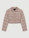 MAJE SHORT TWEED JACKET