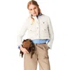 Maje Fringed Buttoned Tweed Jacket In White