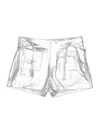 Maje Shorts In Silver